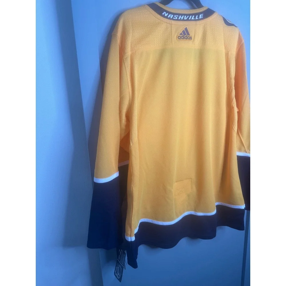 Nashville Predators Adidas NHL Jersey Size 54‎ Yellow Tennessee Hockey